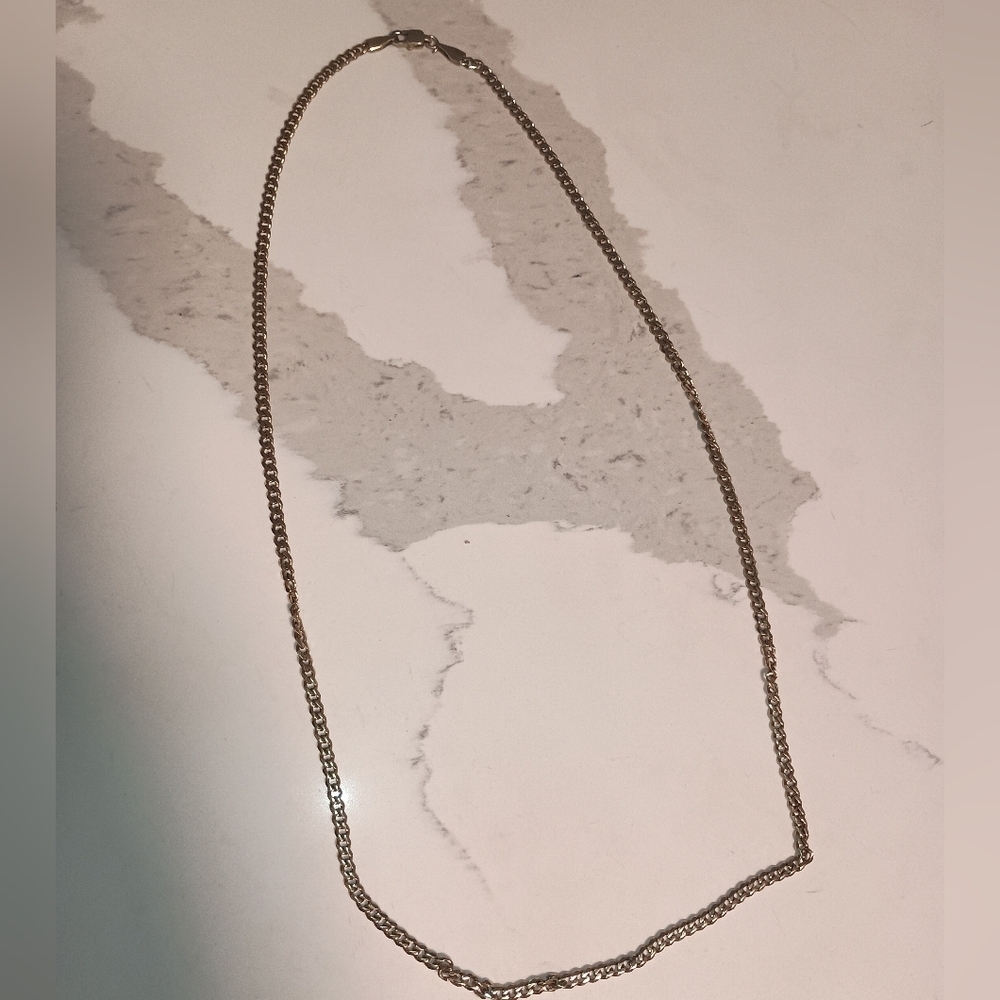 24 Inch S Sterling Gold Tone Necklace